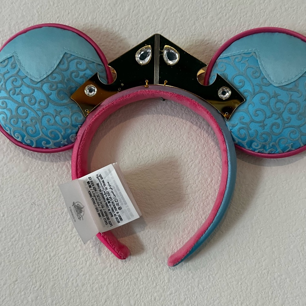 Disney Minnie ears aurora sleeping beauty reservable with jewel crown - Picture 2 of 5